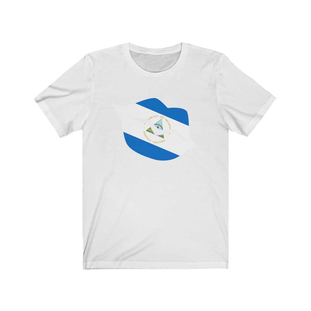 Nicaragua Lips Flag Premium Tee - Unisex