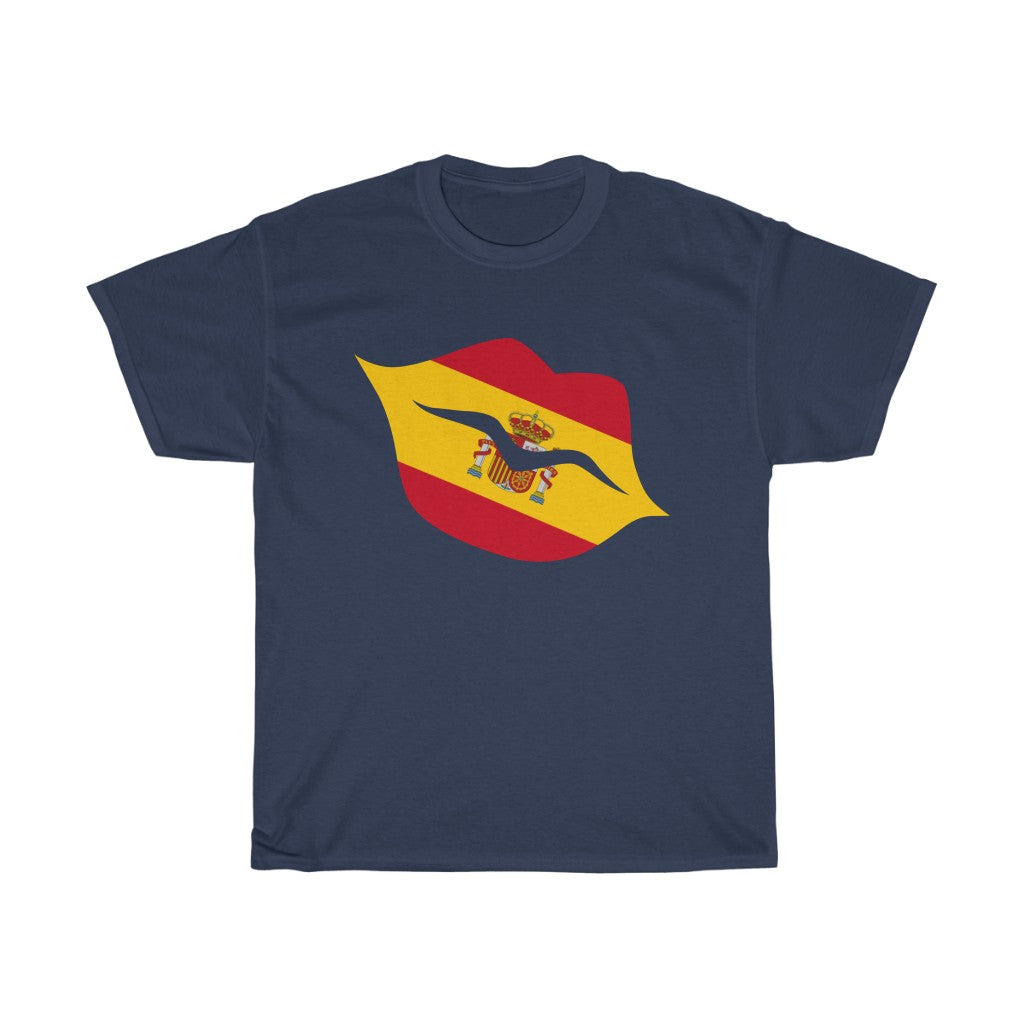 Spain Lips Flag Standard Tee - Unisex
