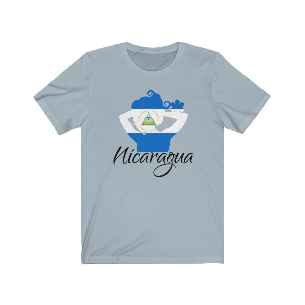 Nicaragua Lady Flag Premium Tee 1 - Unisex