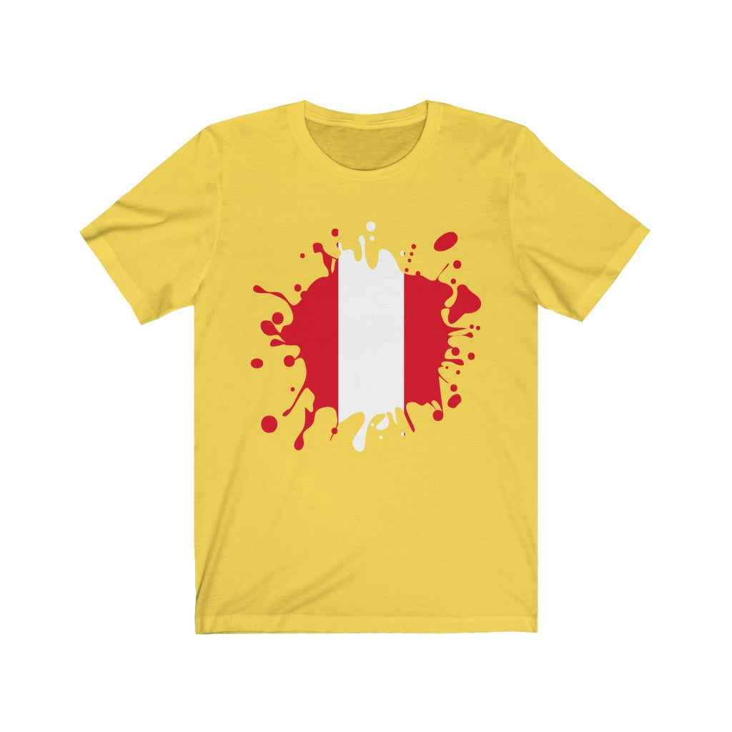 Peru Splat Flag Premium Tee - Unisex