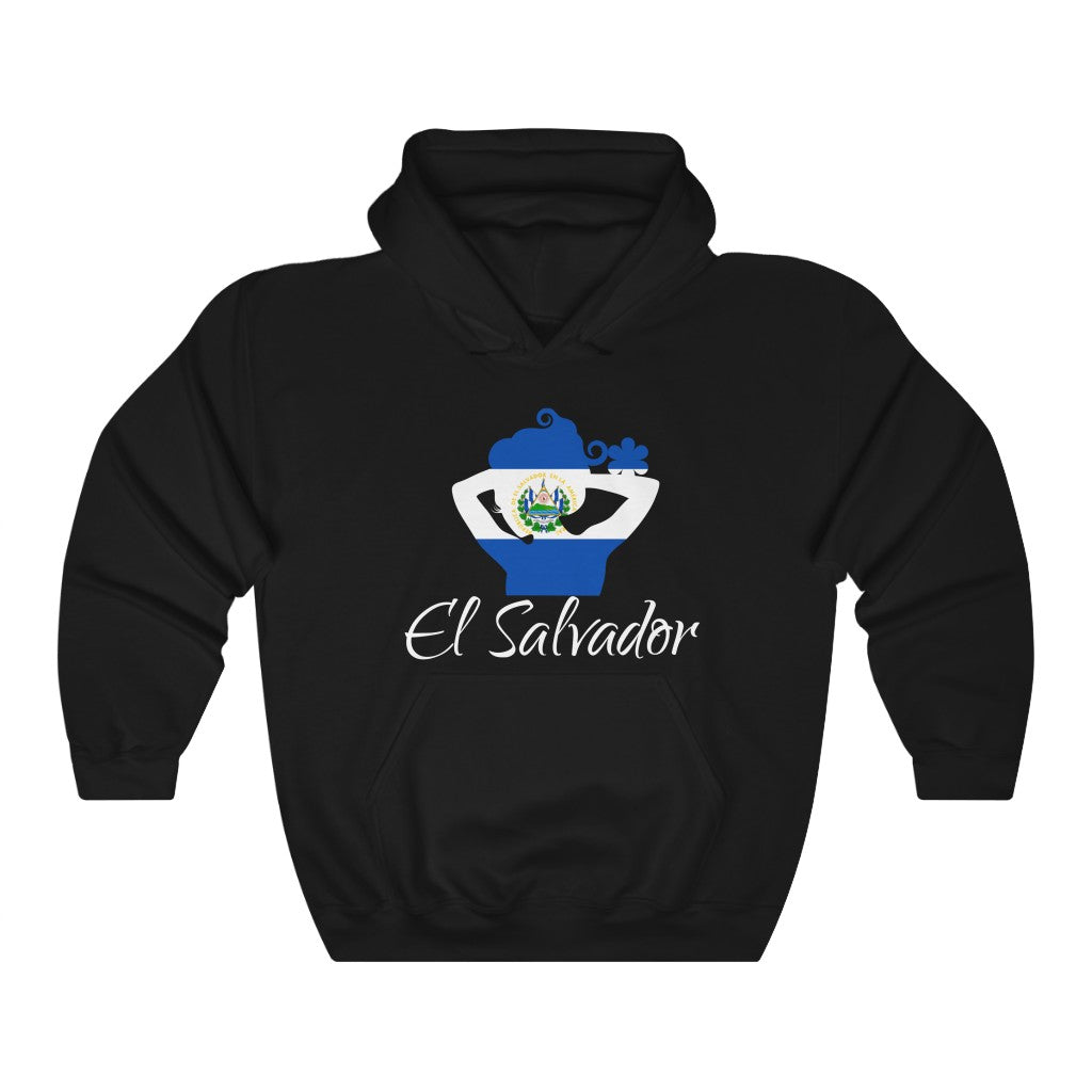 El Salvador Lady Flag Hoodie Sweatshirt 2 - Unisex