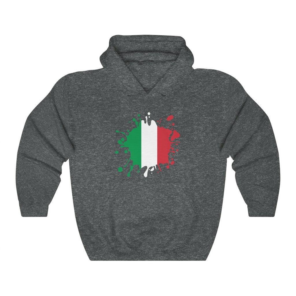 Italy Splat Flag Hoodie Sweatshirt - Unisex