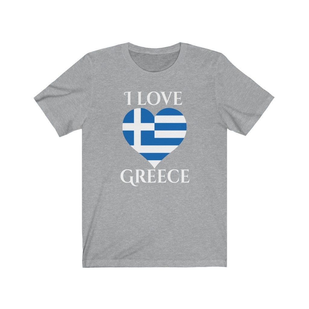 Greece Heart Flag Premium Tee 2 - Unisex