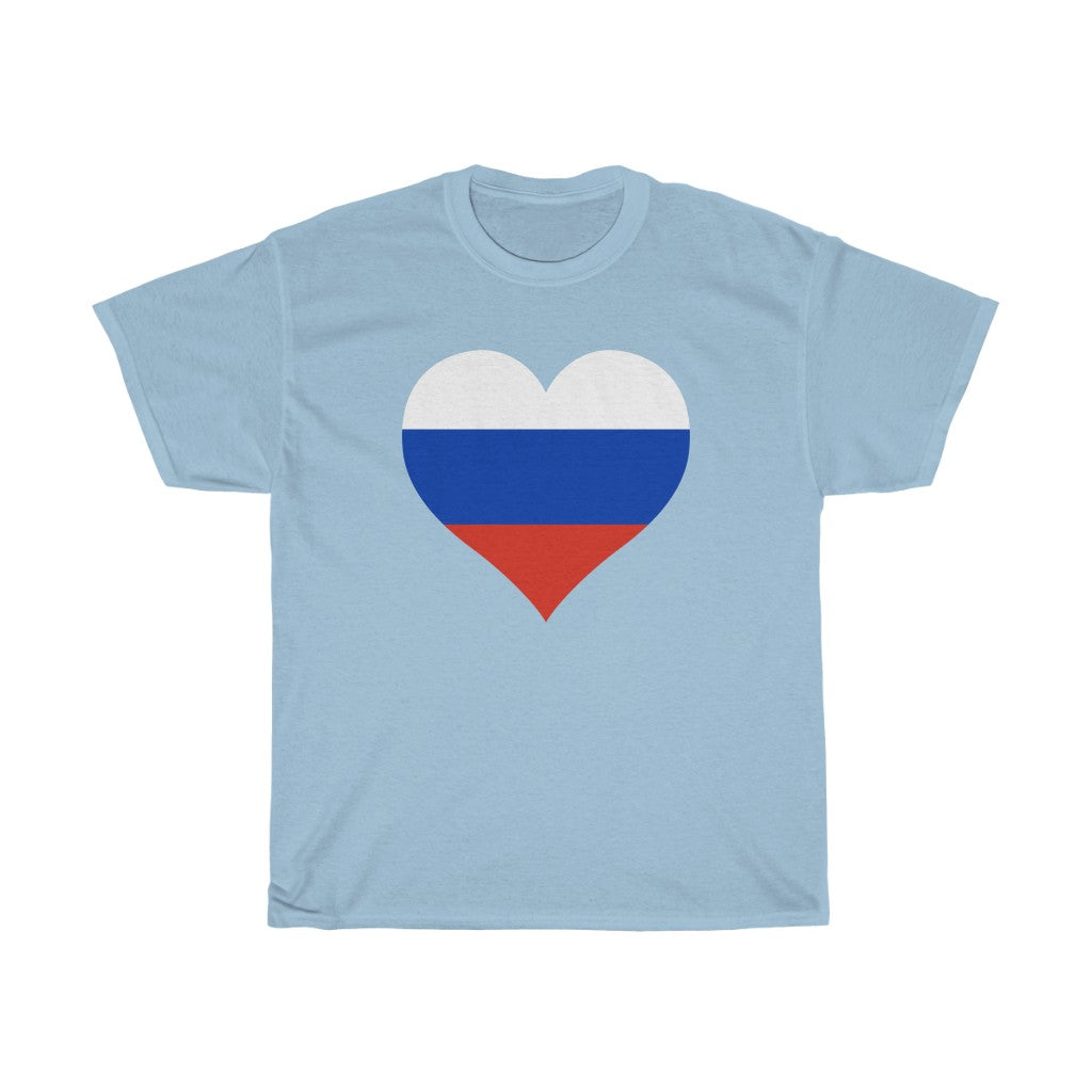 Russia Heart Flag Standard Tee - Unisex