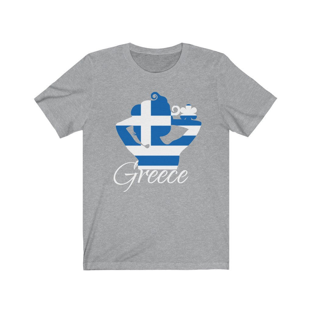 Greece Lady Flag Premium Tee 2 - Unisex
