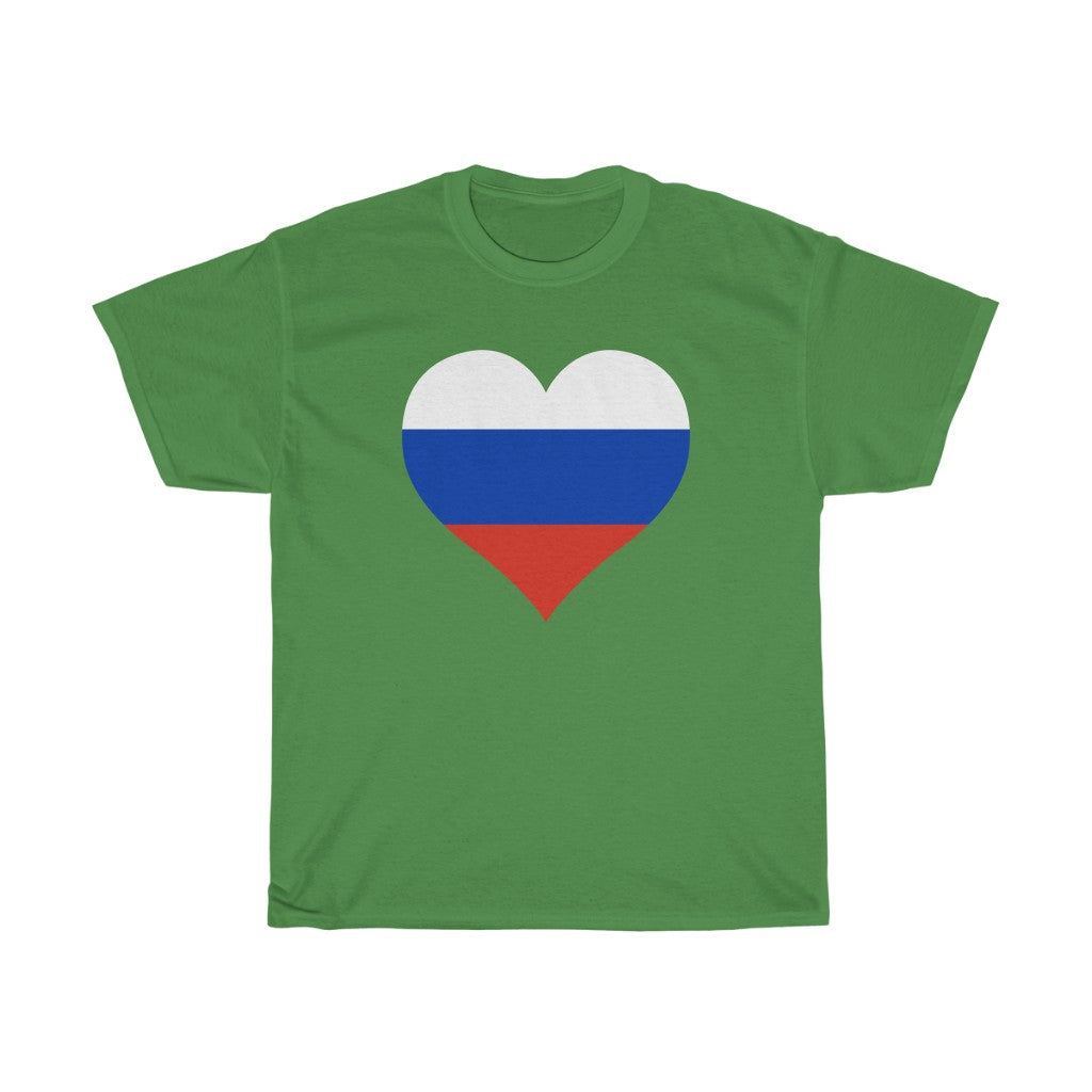 Russia Heart Flag Standard Tee - Unisex
