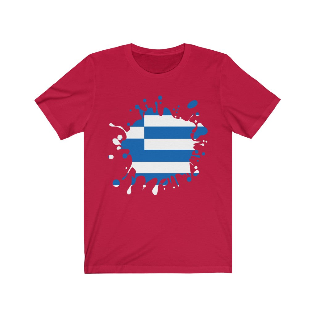 Greece Splat Flag Premium Tee - Unisex