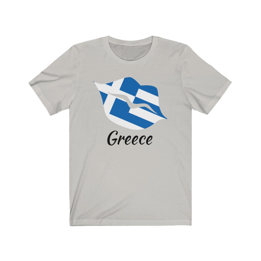 Greece Lips Flag Premium Tee 1 - Unisex