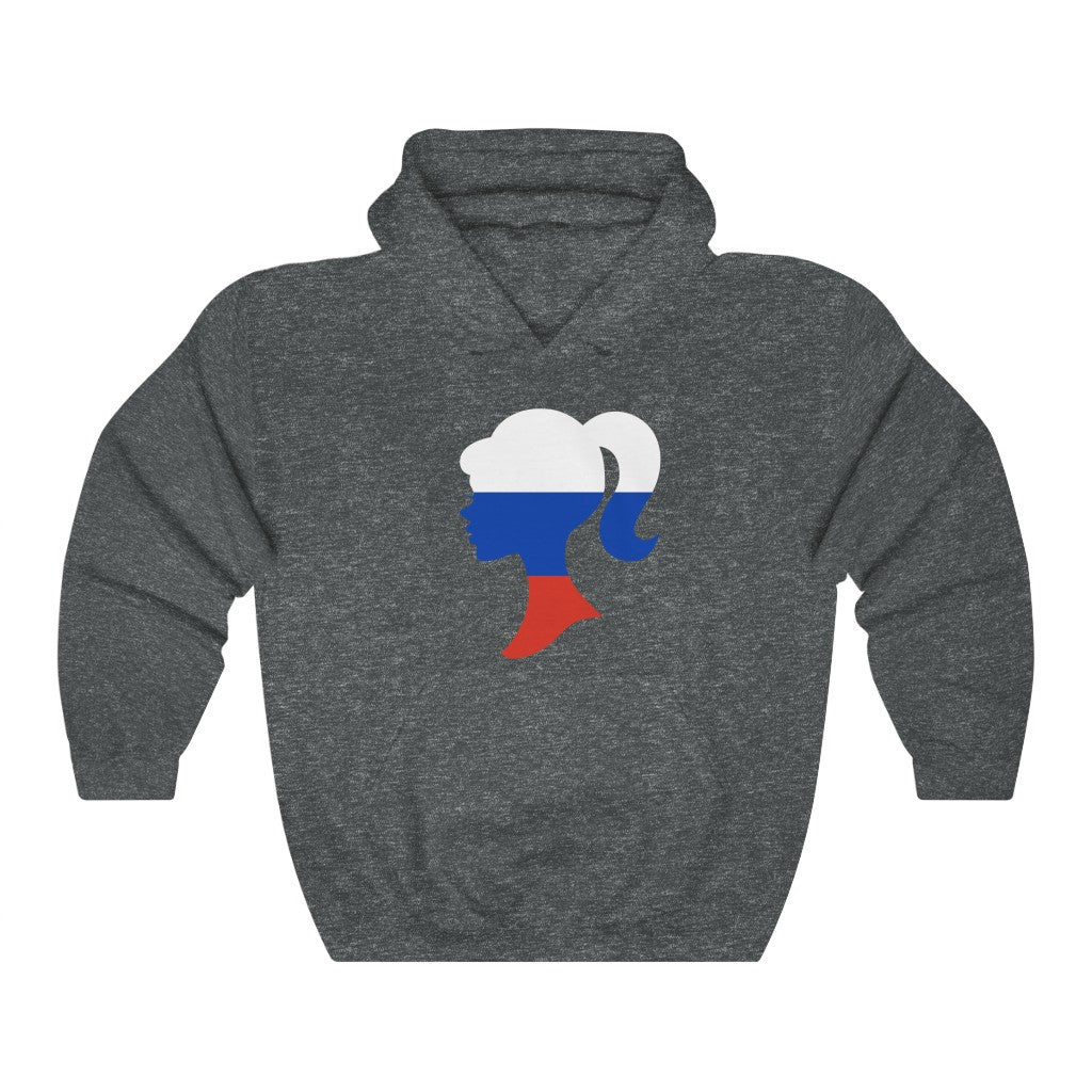 Russia Girl Flag Hoodie Sweatshirt - Unisex