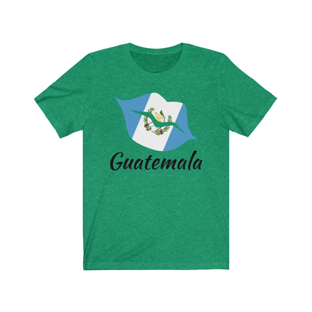 Guatemala Lips Flag Premium Tee 1 - Unisex