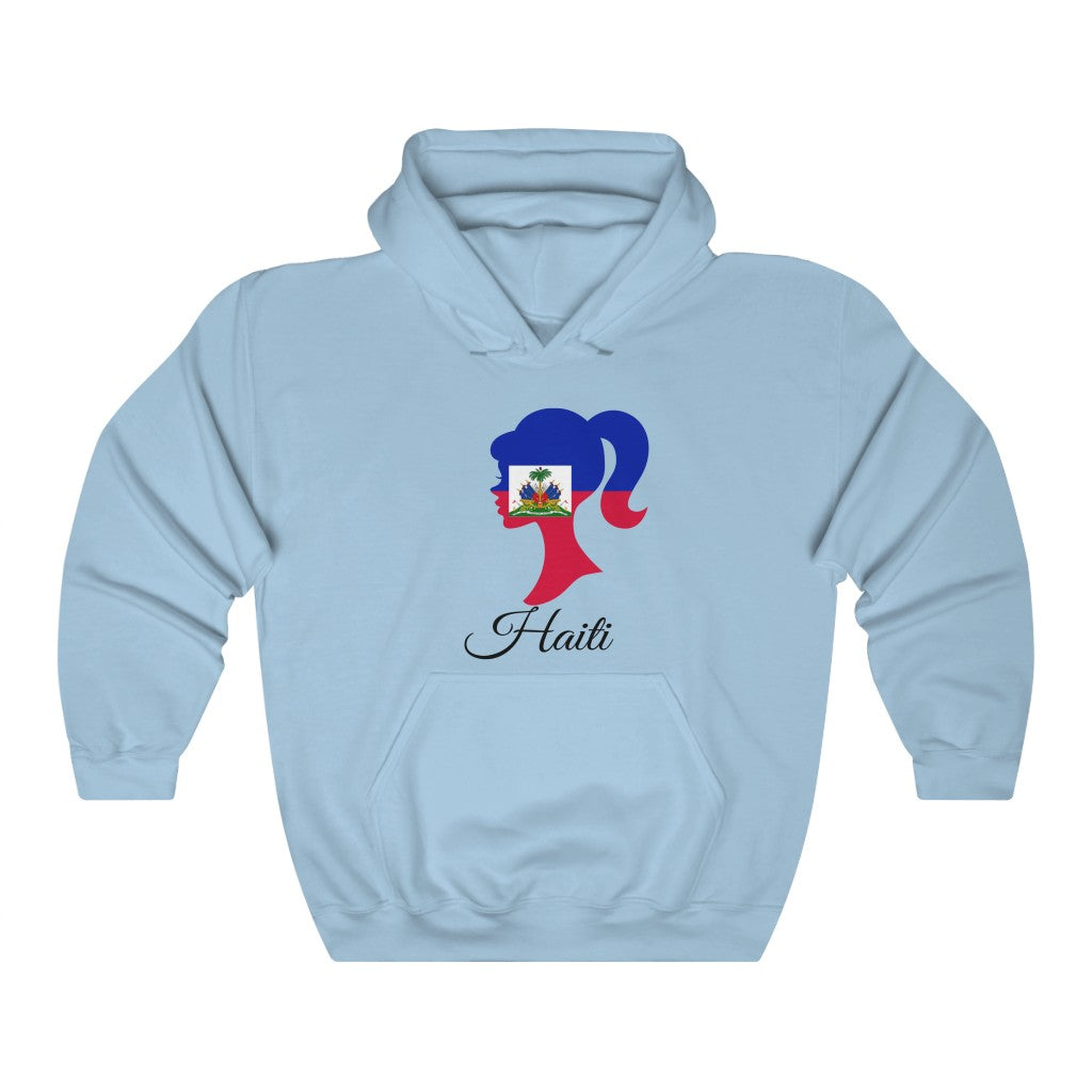 Haiti Girl Flag Hoodie Sweatshirt 1 - Unisex