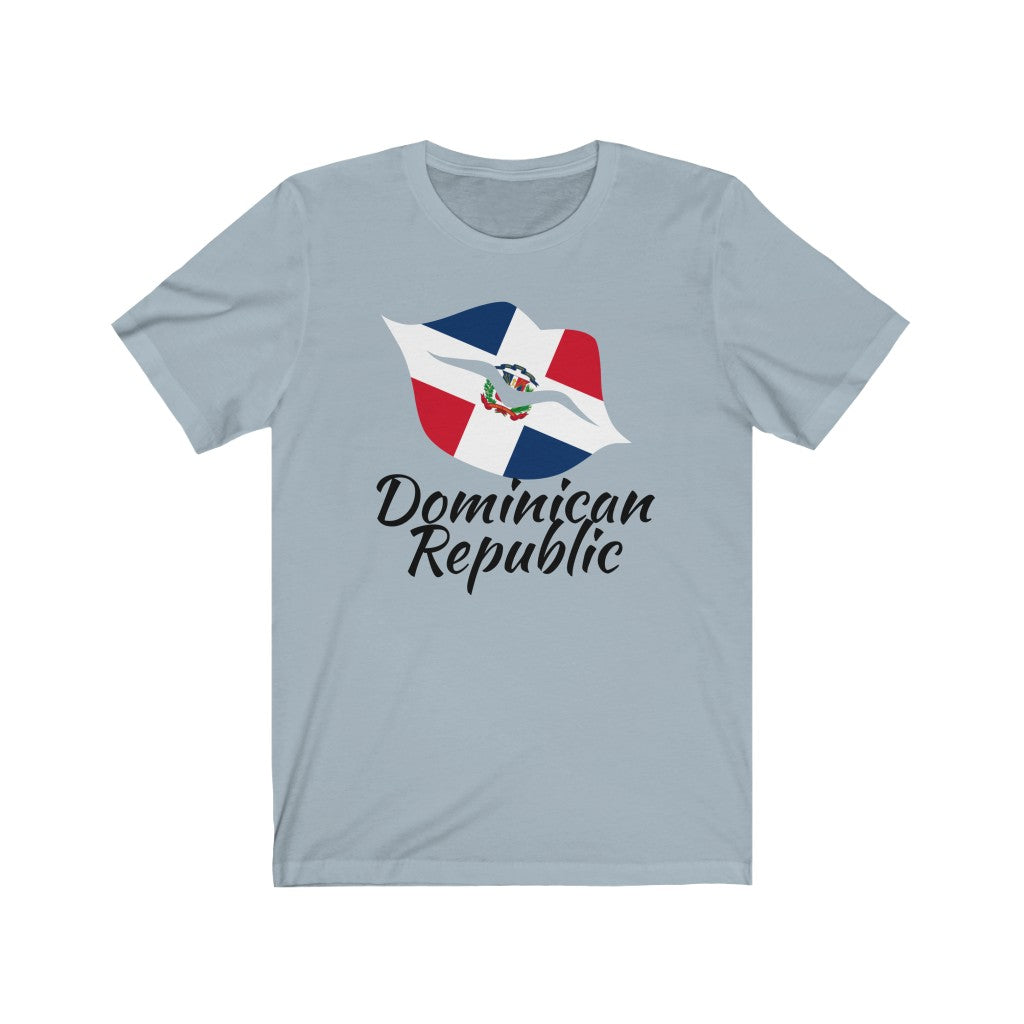 Dominican Republic Lips Flag Premium Tee 1 - Unisex