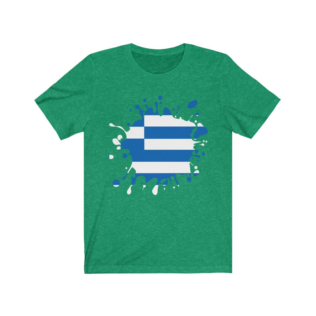 Greece Splat Flag Premium Tee - Unisex