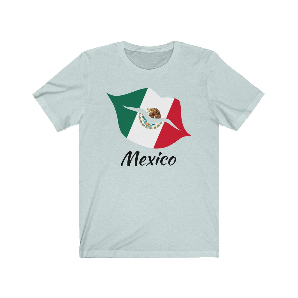 Mexico Lips Flag Premium Tee 1 - Unisex