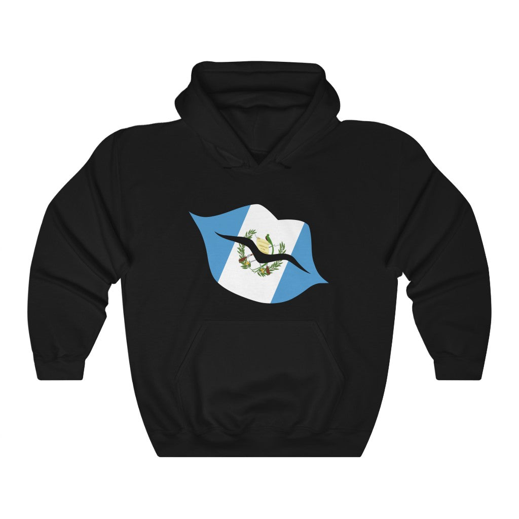 Guatemala Lips Flag Hoodie Sweatshirt - Unisex