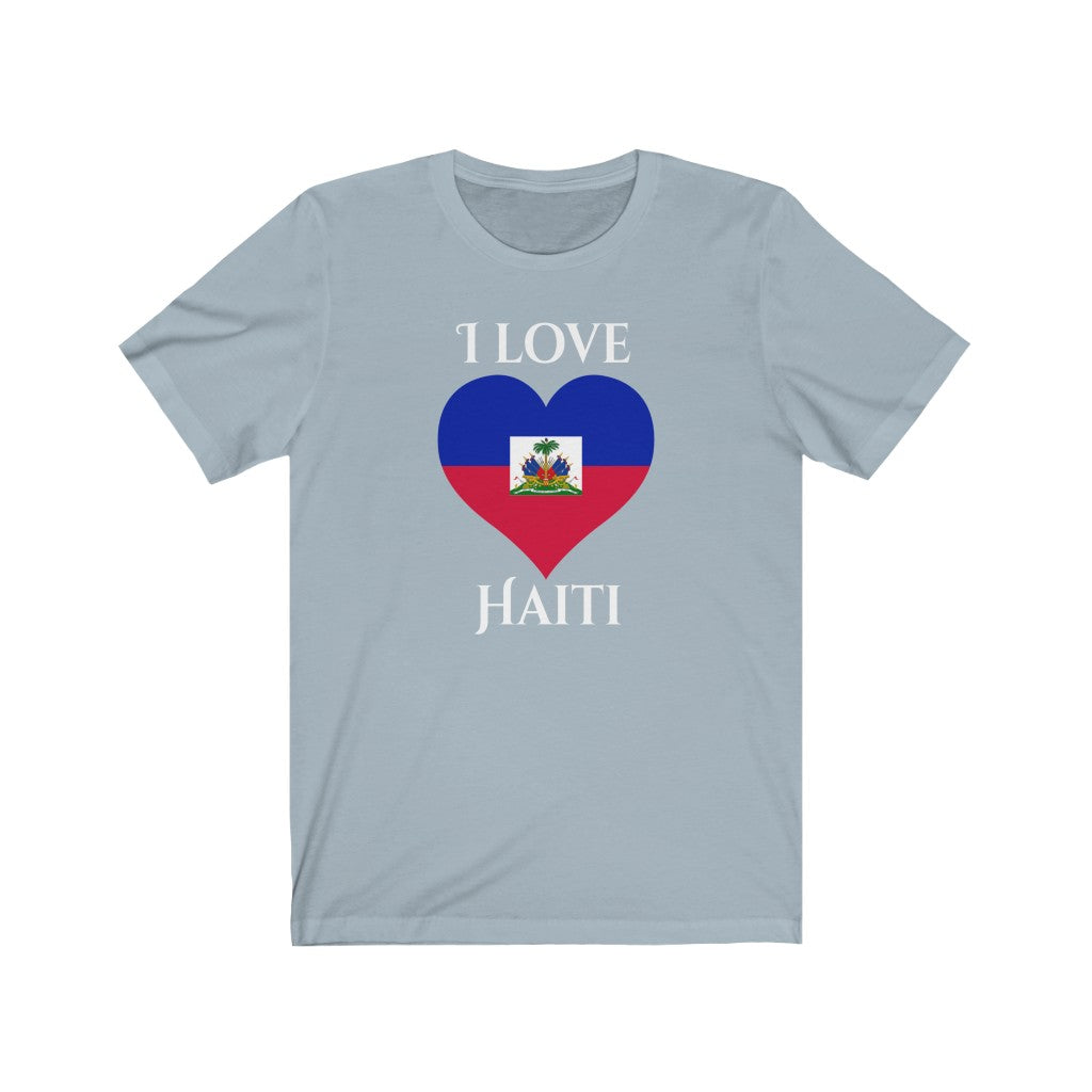 Haiti Heart Flag Premium Tee 2 - Unisex