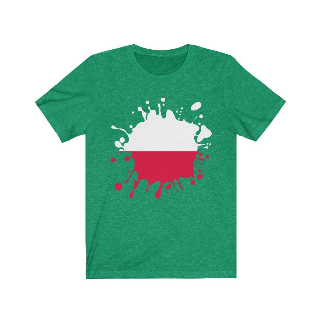 Poland Splat Flag Premium Tee - Unisex