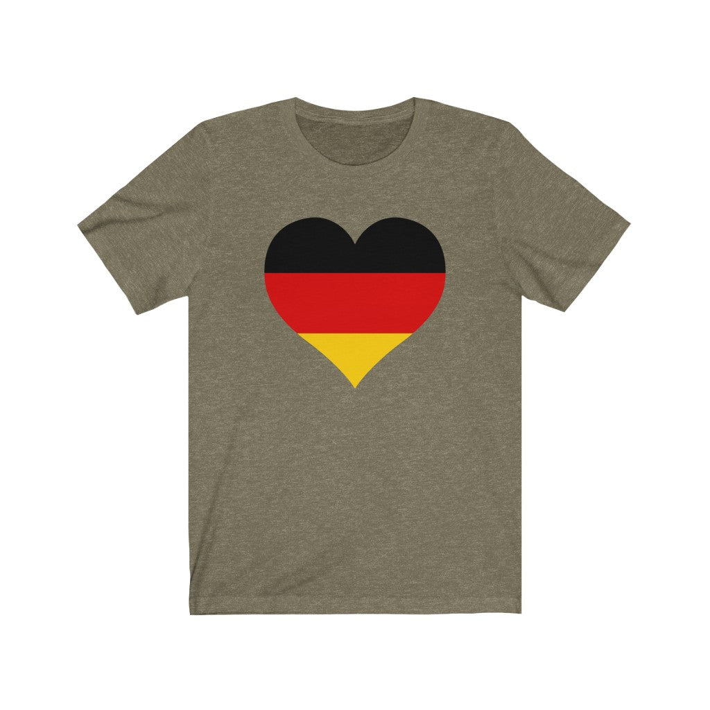 Germany Heart Flag Premium Tee - Unisex