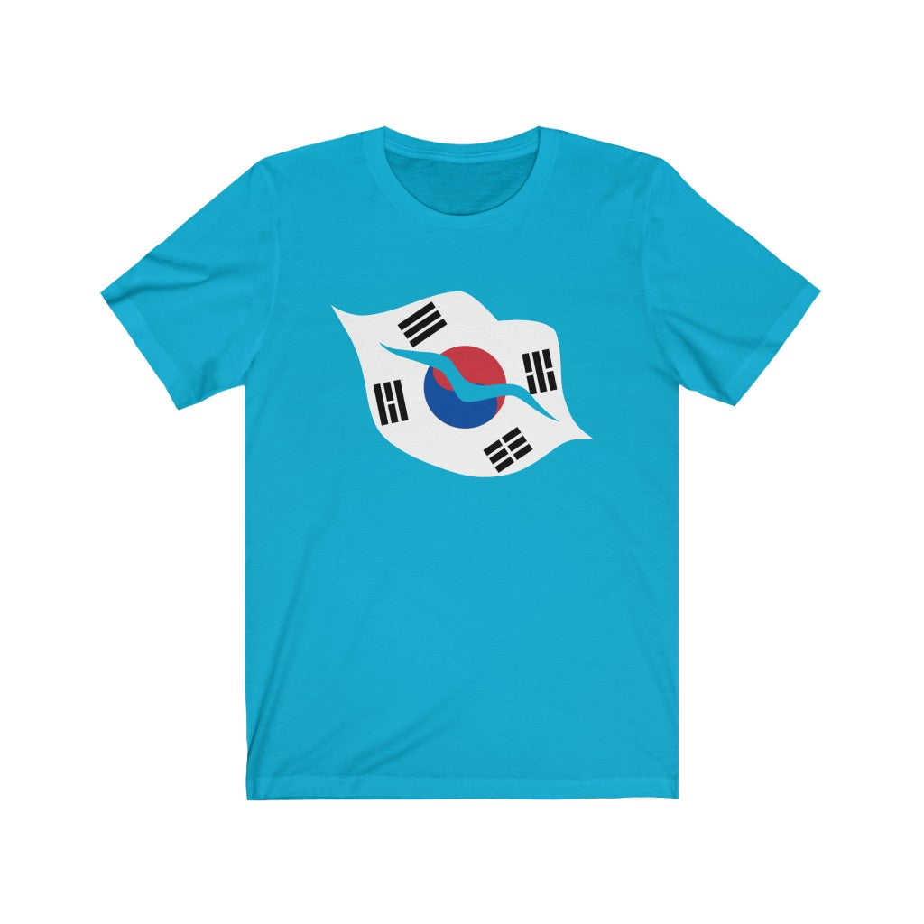 South Korea Lips Flag Premium Tee - Unisex