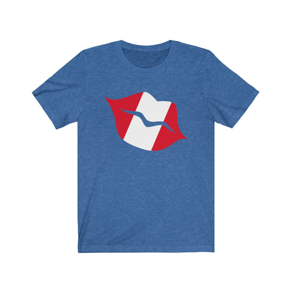 Peru Lips Flag Premium Tee - Unisex