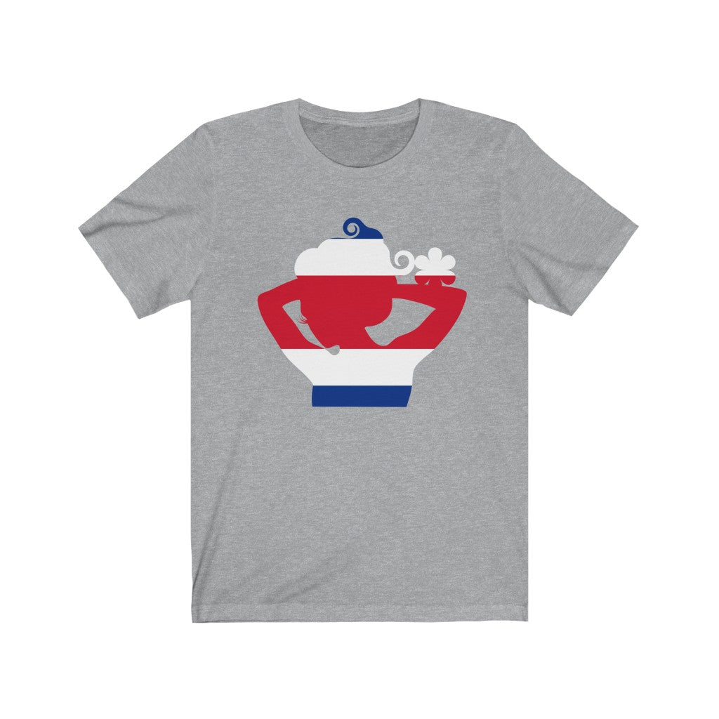 Costa Rica Lady Flag Premium Tee - Unisex