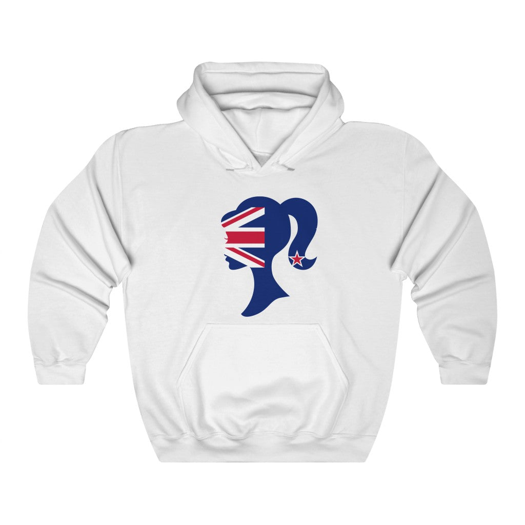 New Zealand Girl Flag Hoodie Sweatshirt - Unisex