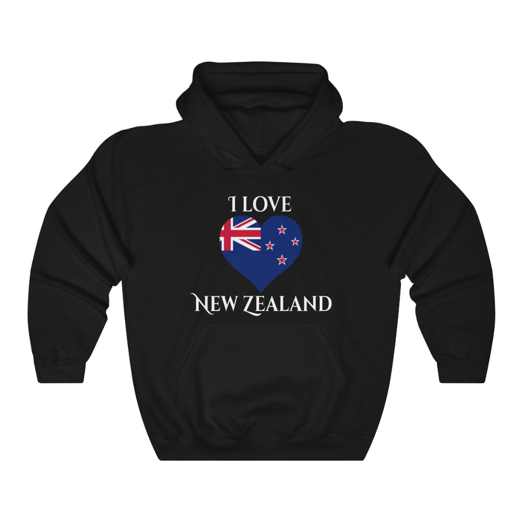 New Zealand Heart Flag Hoodie Sweatshirt 2 - Unisex