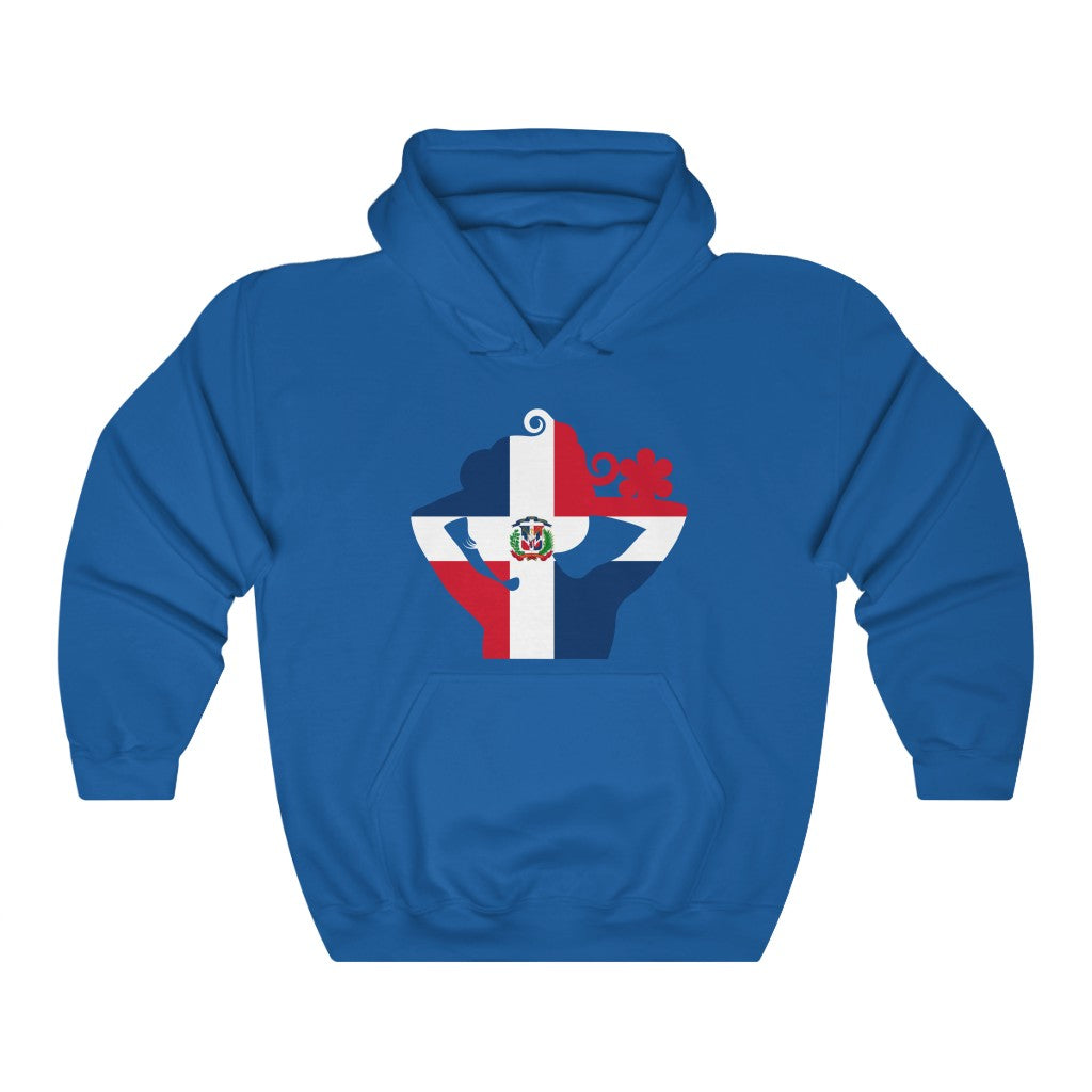 Dominican Republic Lady Flag Hoodie Sweatshirt - Unisex