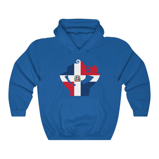 Dominican Republic Lady Flag Hoodie Sweatshirt - Unisex
