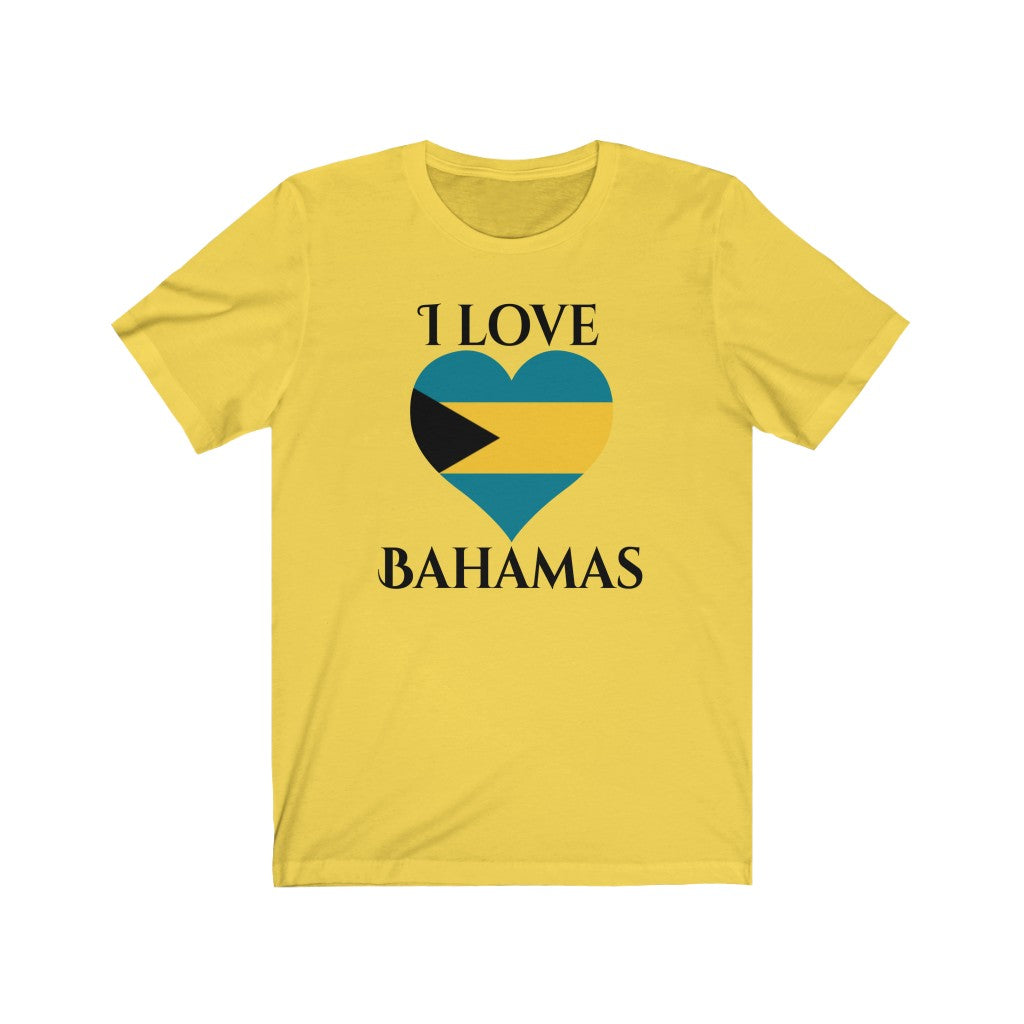 Bahamas Heart Flag Premium Tee 1 - Unisex