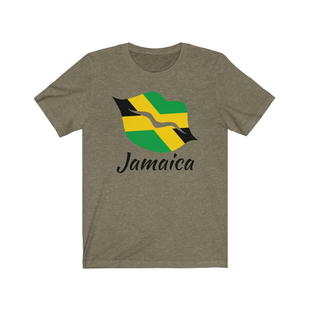 Jamaica Lips Flag Premium Tee 1 - Unisex