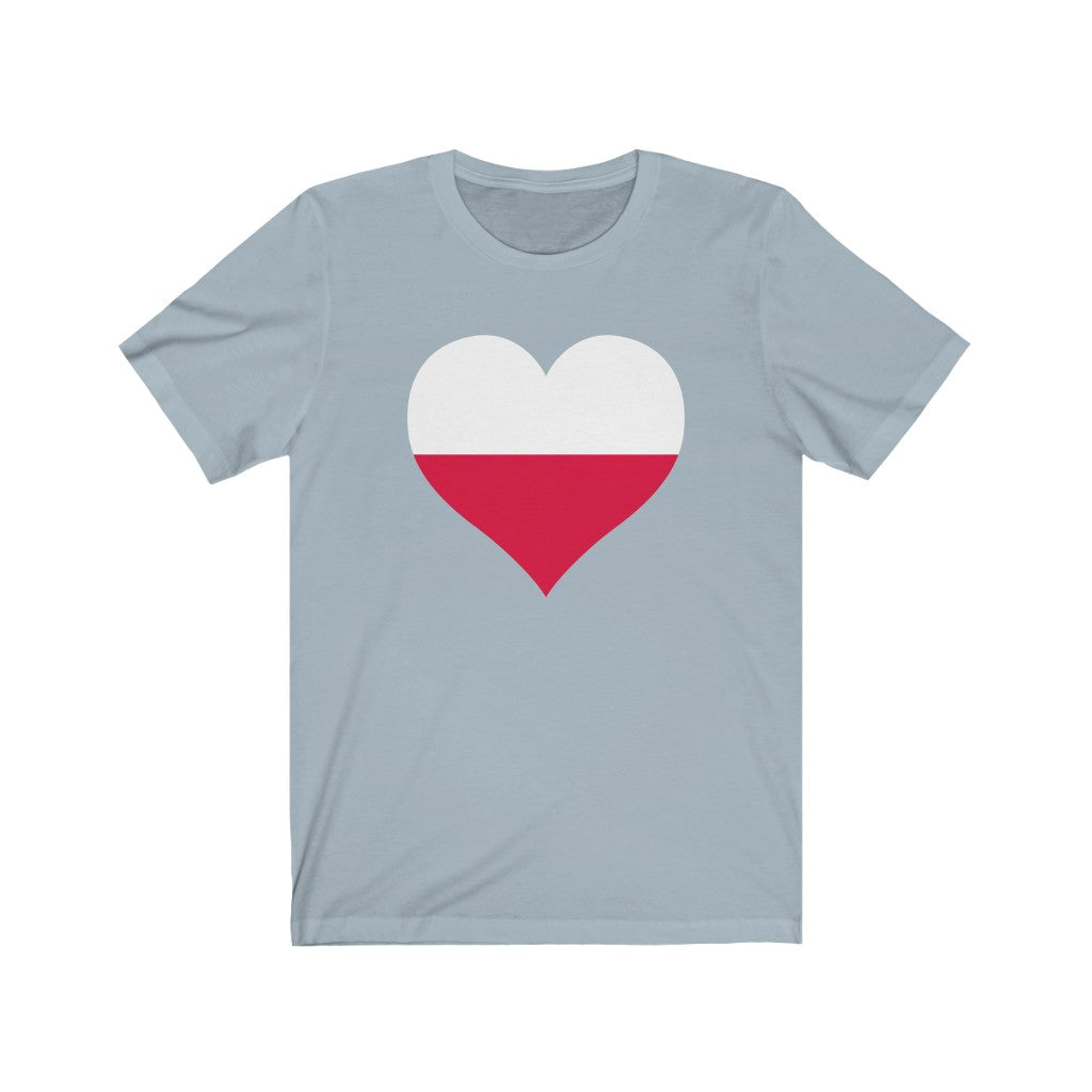 Poland Heart Flag Premium Tee - Unisex