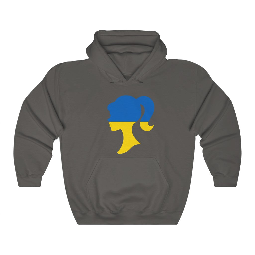 Ukraine Girl Flag Hoodie Sweatshirt - Unisex