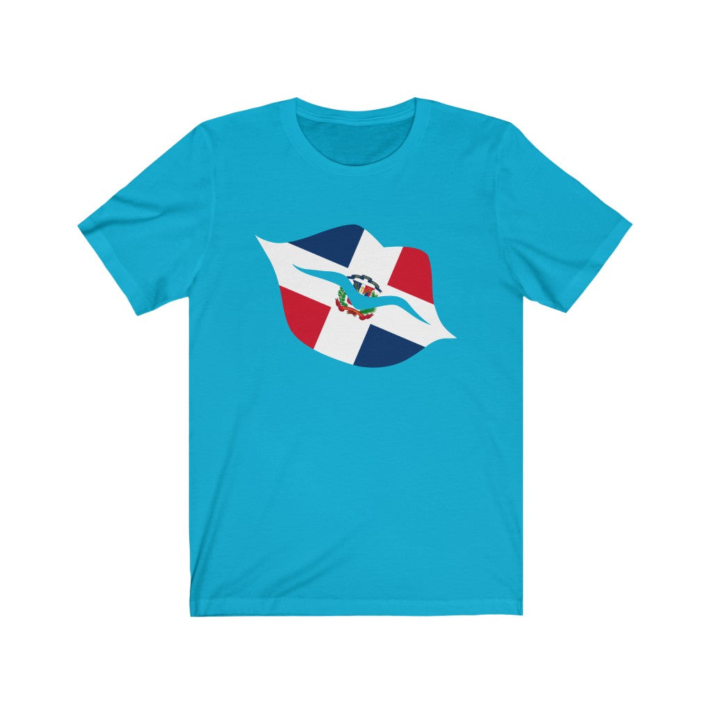 Dominican Republic Lips Flag Premium Tee - Unisex
