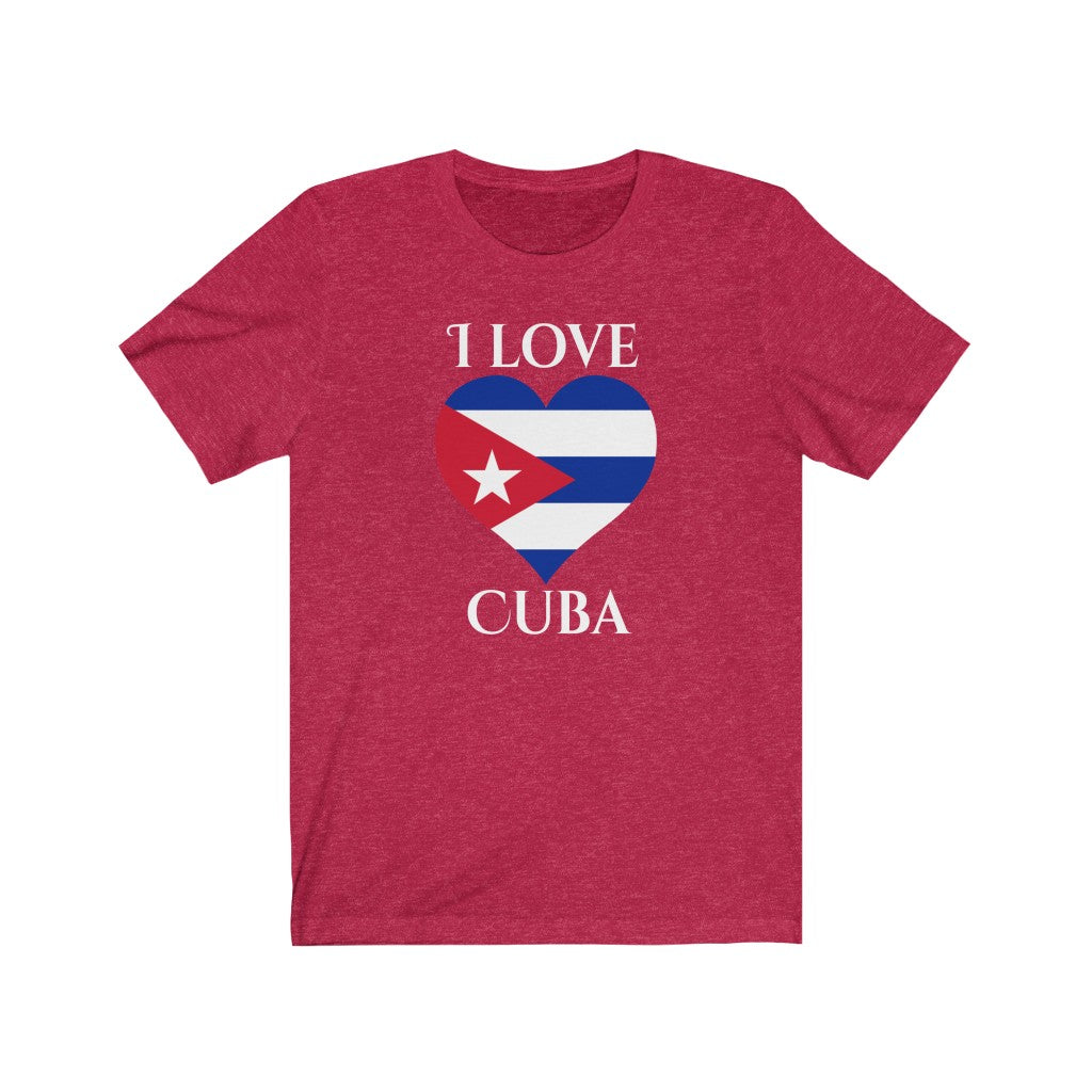 Cuba Heart Flag Premium Tee 2 - Unisex