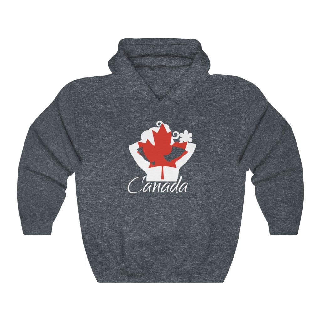 Canada Lady Flag Hoodie Sweatshirt 2 - Unisex