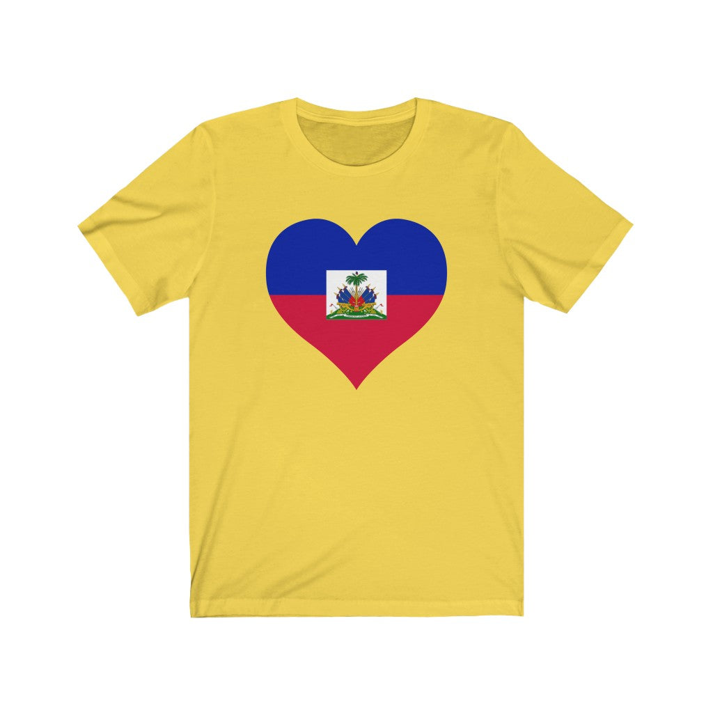 Haiti Heart Flag Premium Tee - Unisex