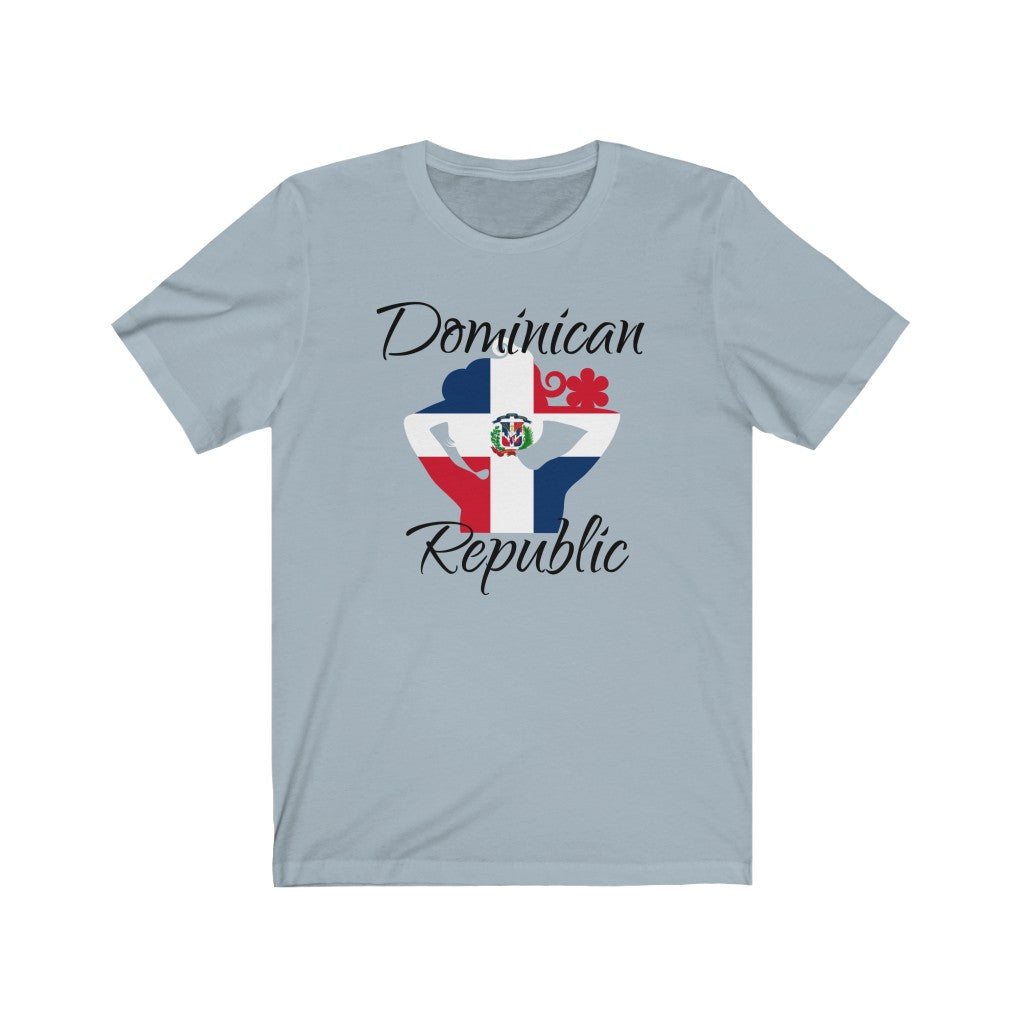 Dominican Republic Lady Flag Premium Tee 1 - Unisex