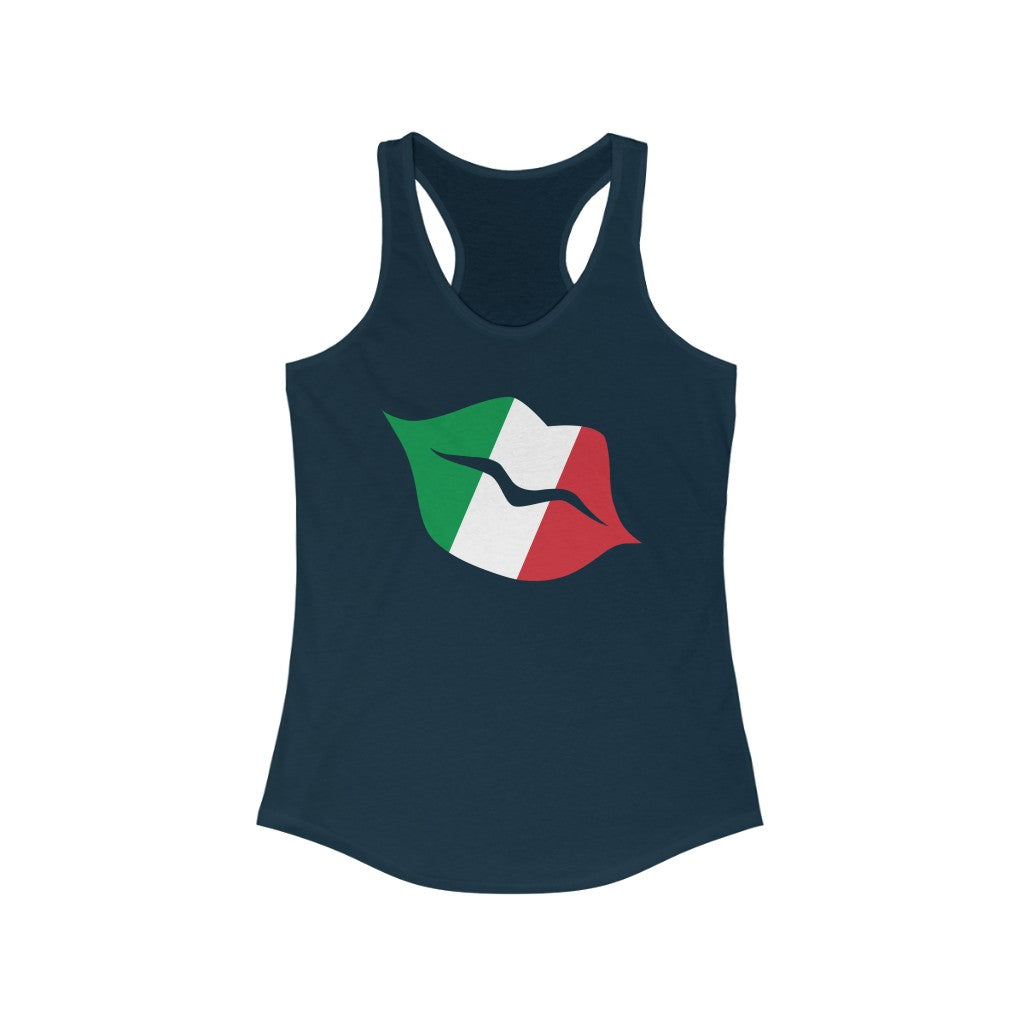 Italy Lips Flag Tank - Women
