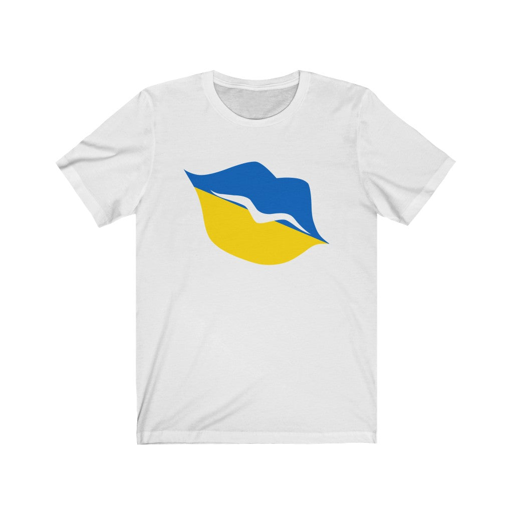 Ukraine Lips Flag Premium Tee - Unisex