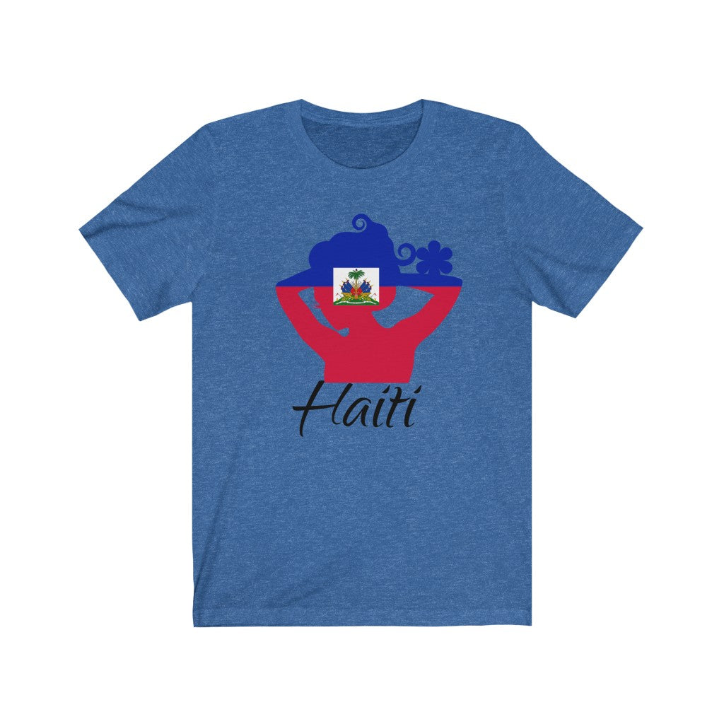 Haiti Lady Flag Premium Tee 1 - Unisex