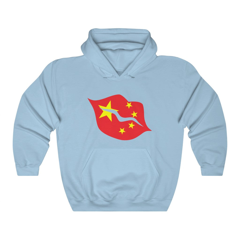 China Lips Flag Hoodie Sweatshirt - Unisex