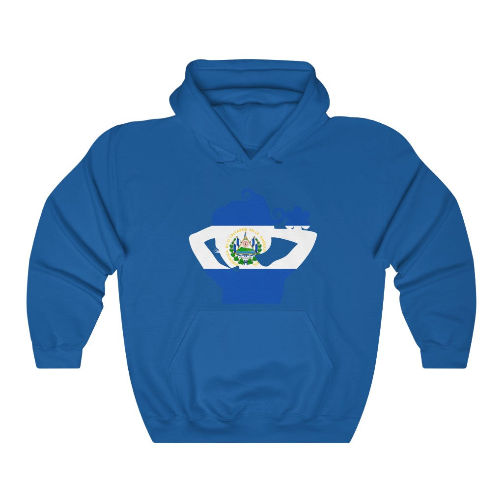 El Salvador Lady Flag Hoodie Sweatshirt - Unisex