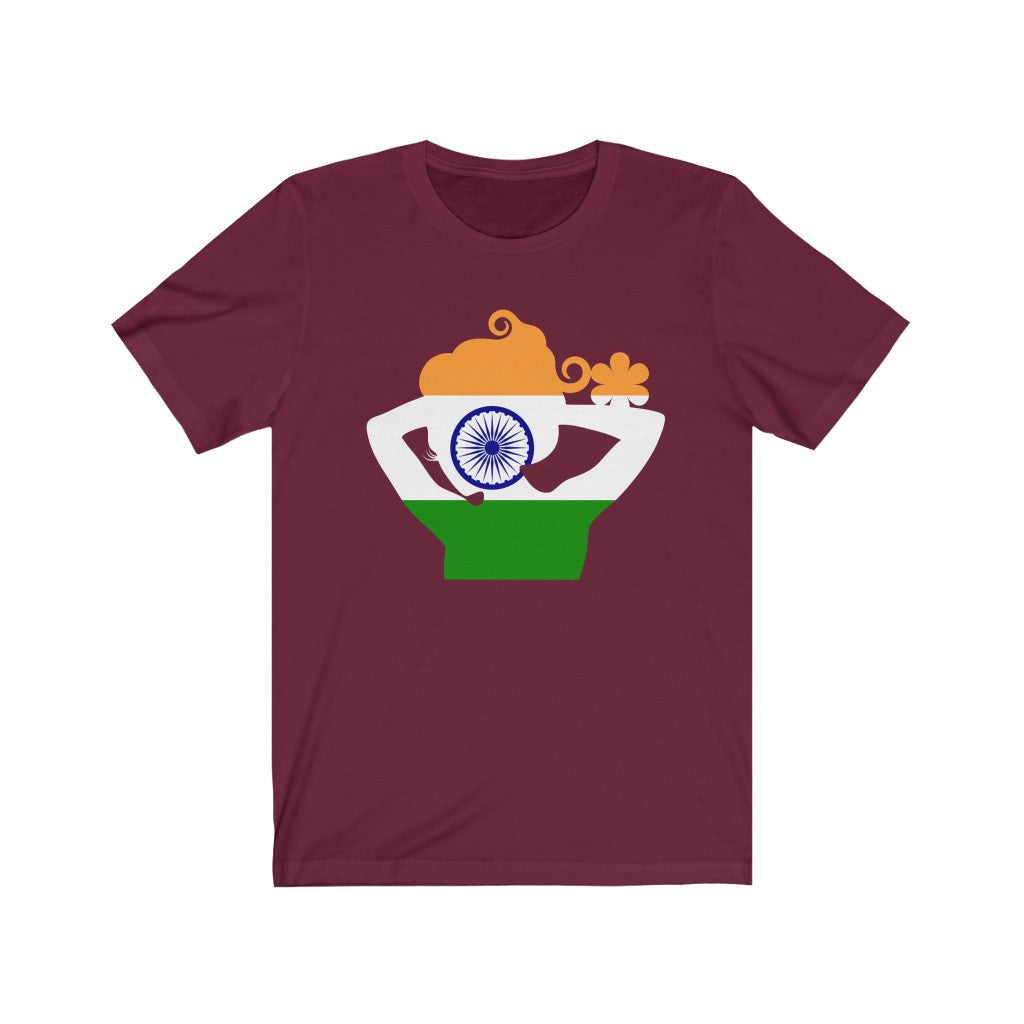 India Lady Flag Premium Tee - Unisex