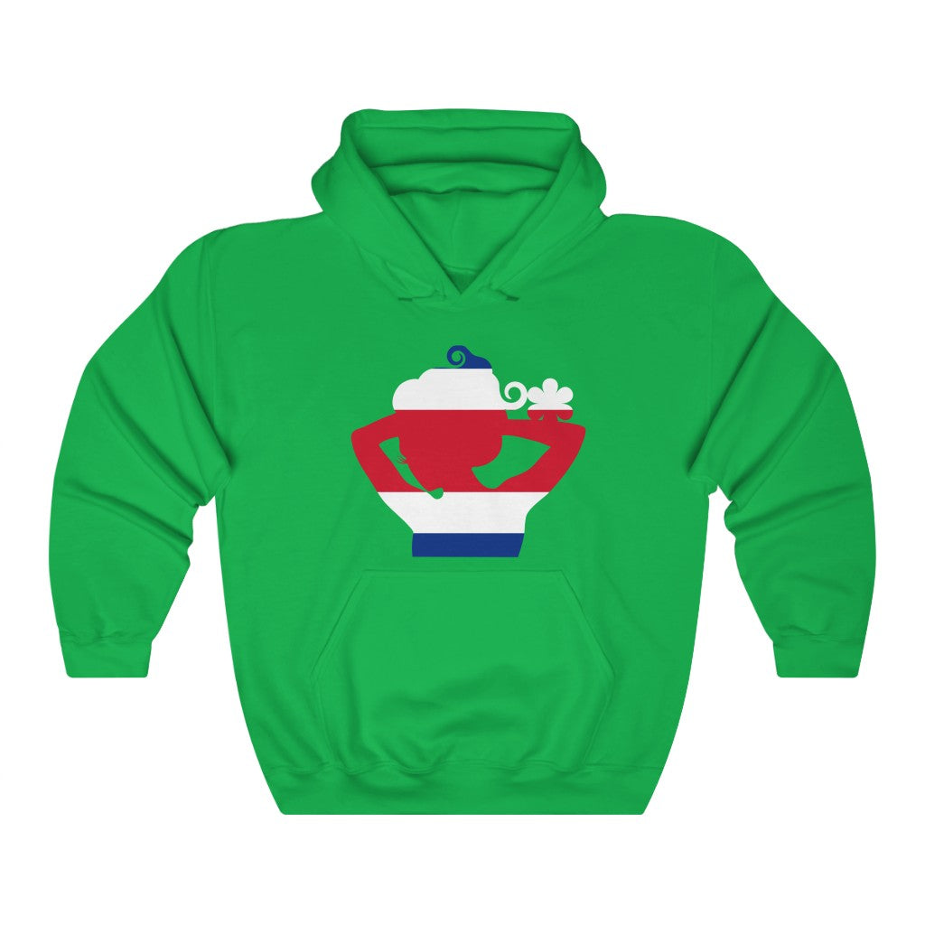 Costa Rica Lady Flag Hoodie Sweatshirt - Unisex
