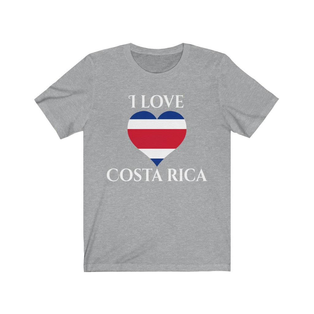 Costa Rica Heart Flag Premium Tee 2 - Unisex