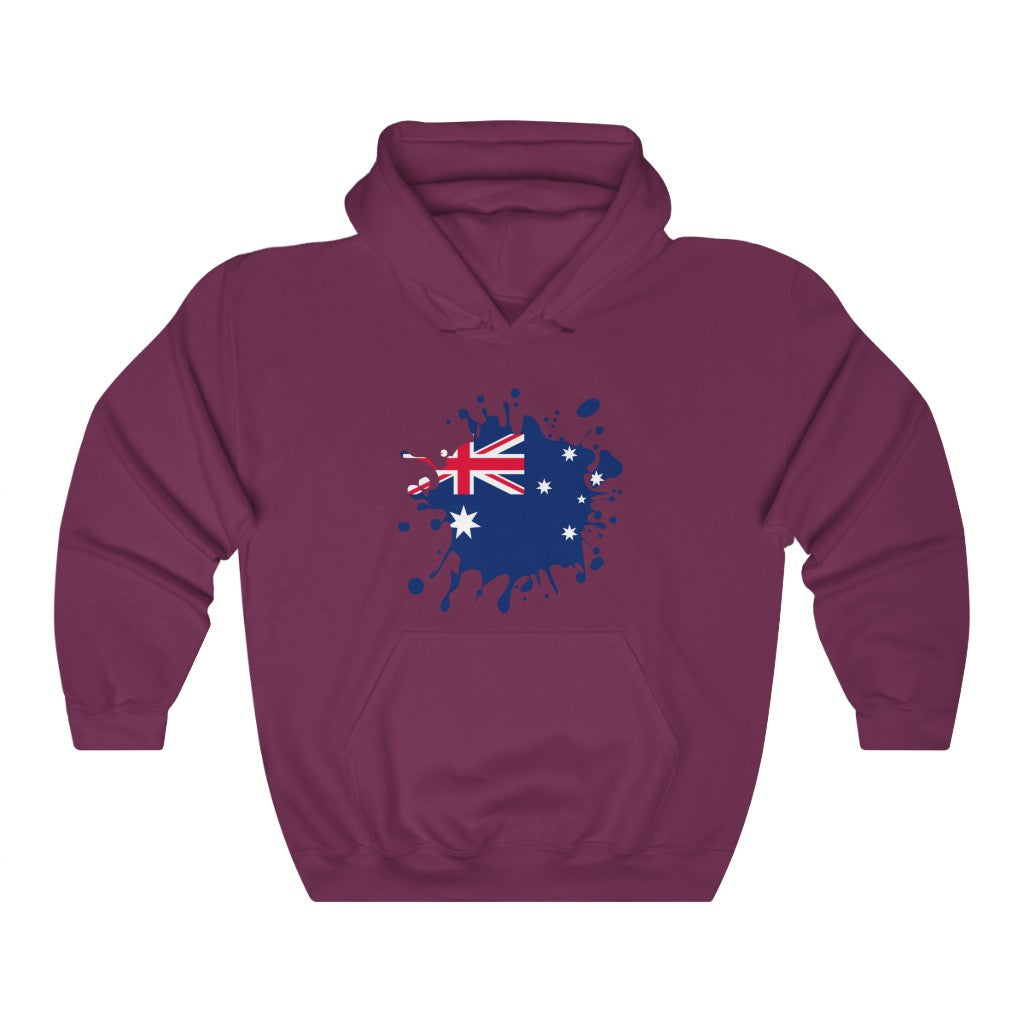 Australia Splat Flag Hoodie Sweatshirt - Unisex