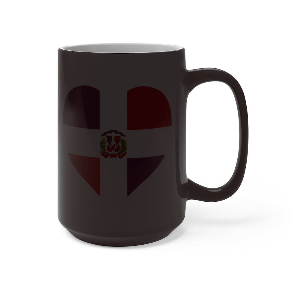 Dominican Republic Heart Color Changing Mug