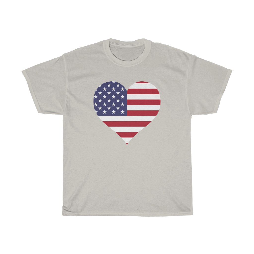 United States of America Heart Flag Standard Tee - Unisex