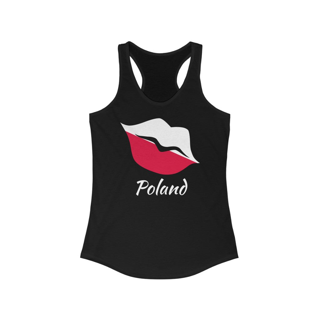 Poland Lips Flag Tank 2 - Women